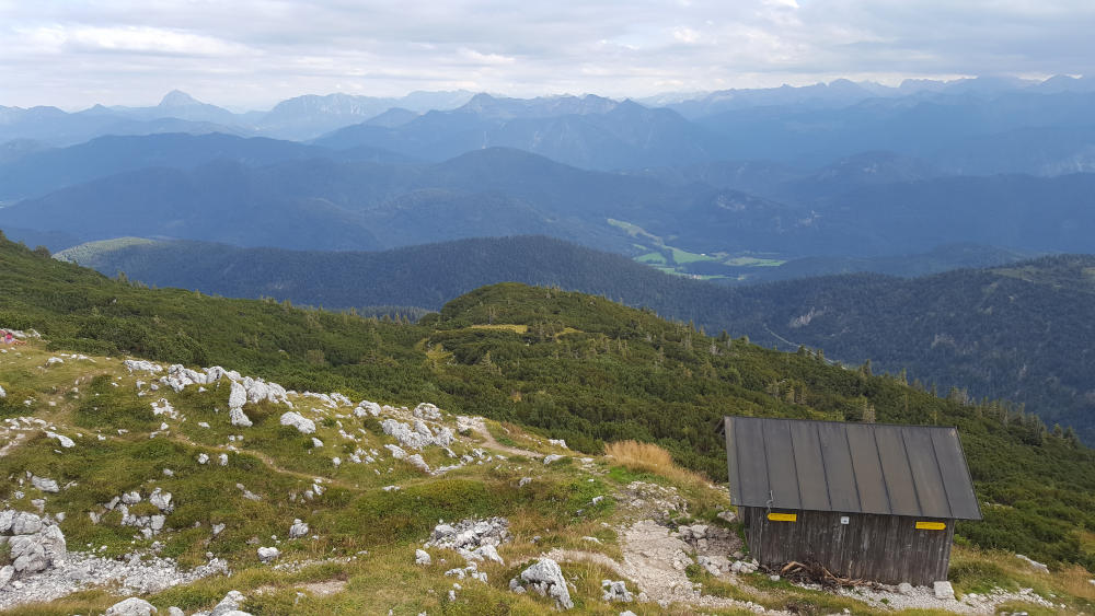 Aussicht vom Benediktenwand Gipfel