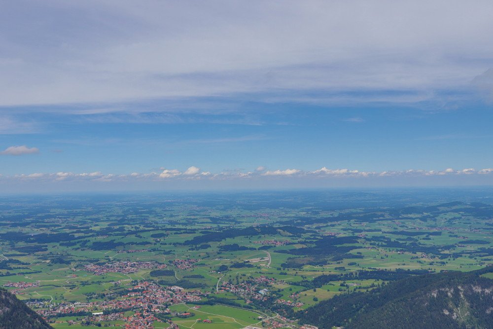 Aussicht vom Breitenberg ins Tal