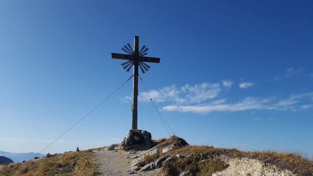 Gipfelkreuz der Großen Klammspitze