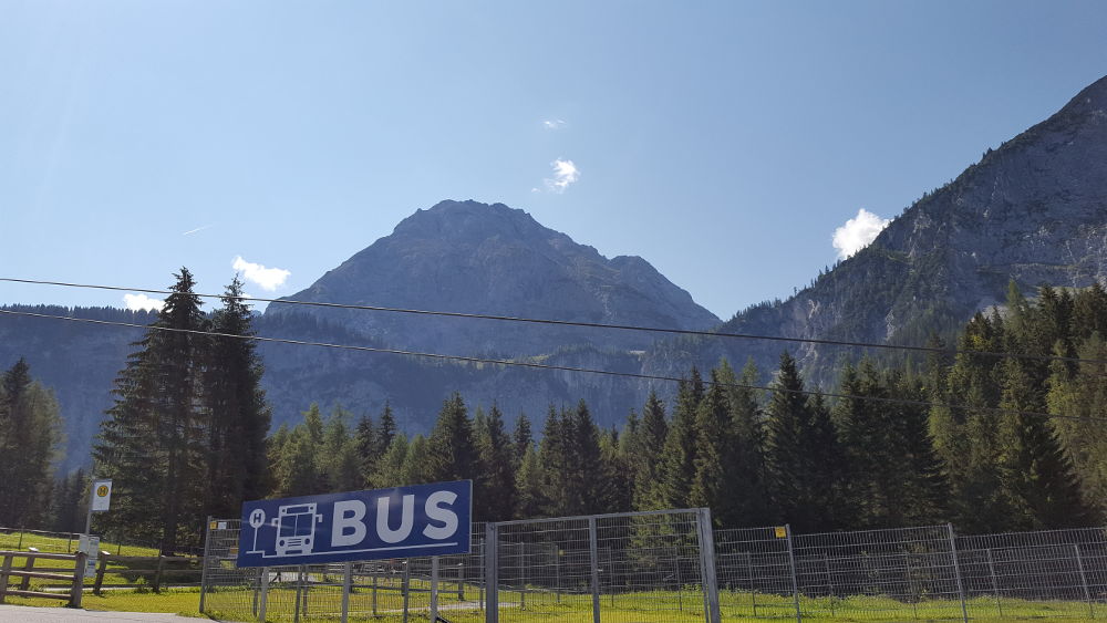 Bushaltestelle Erhwald Almbahn Talstation