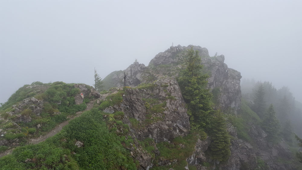 Grünten Gipfelkreuz und Gedenkkreuz