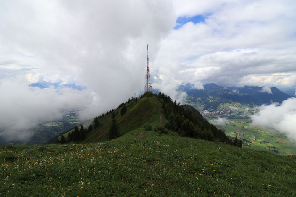 Sendemast des bayerischen Rundfunks beim Grünten