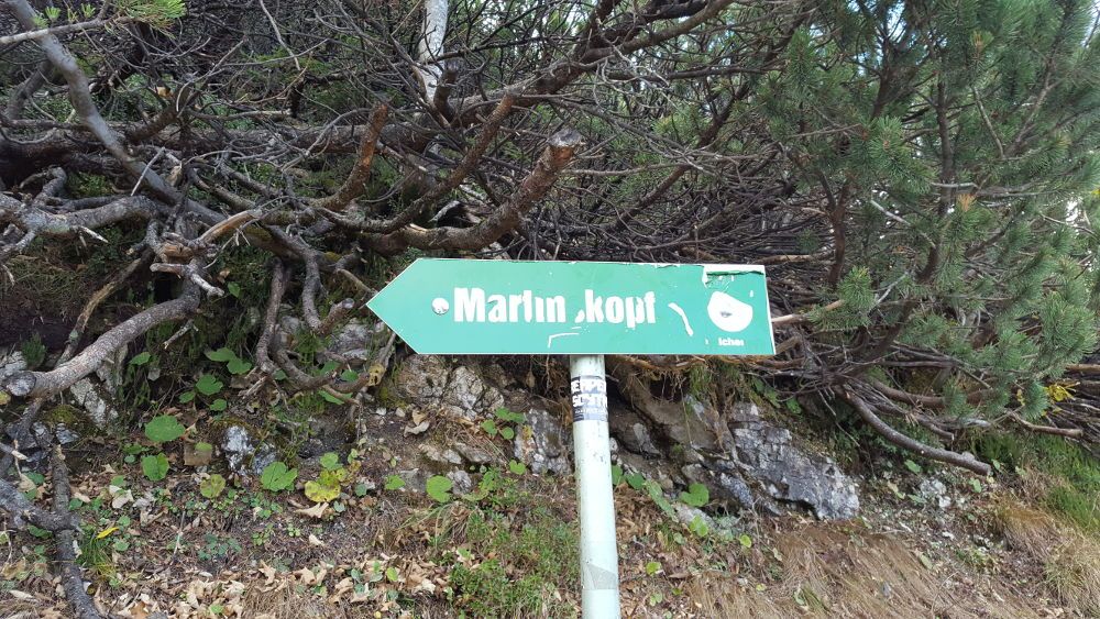Martinskopf Wegschild