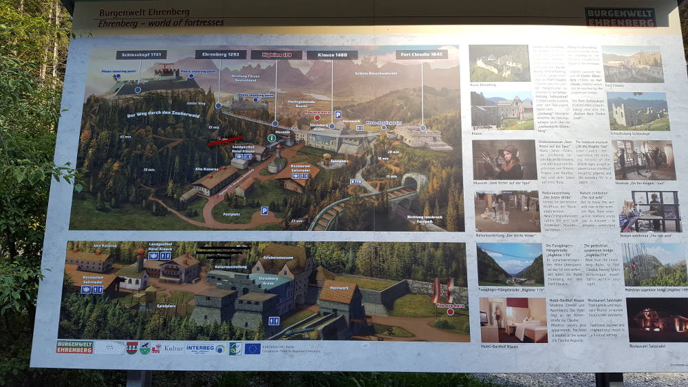 Burgenwelt Ehrenberg Informationstafel