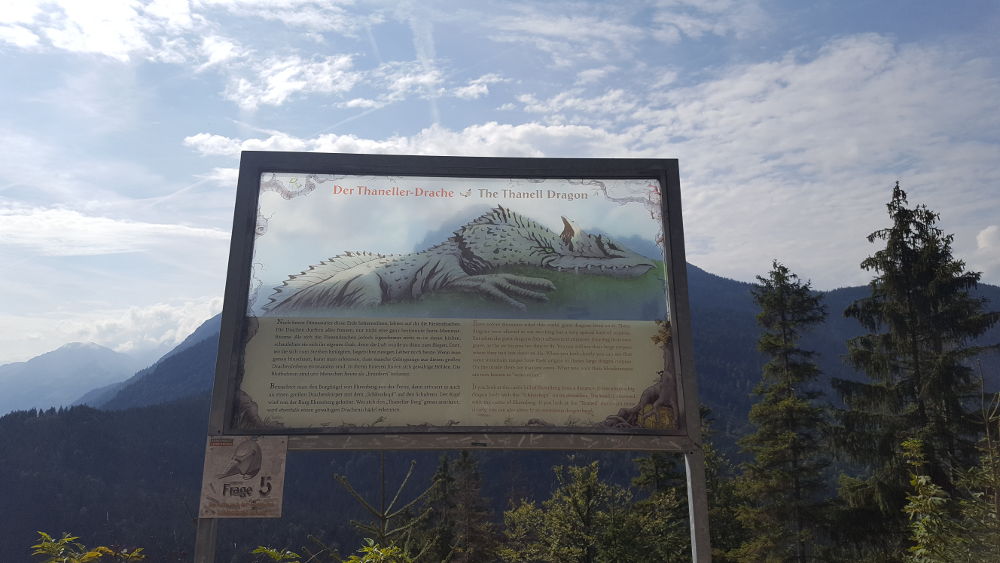 Thaneller Infotafel Drache