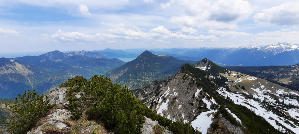 Aussicht am Gipfel von Hohe Kisten