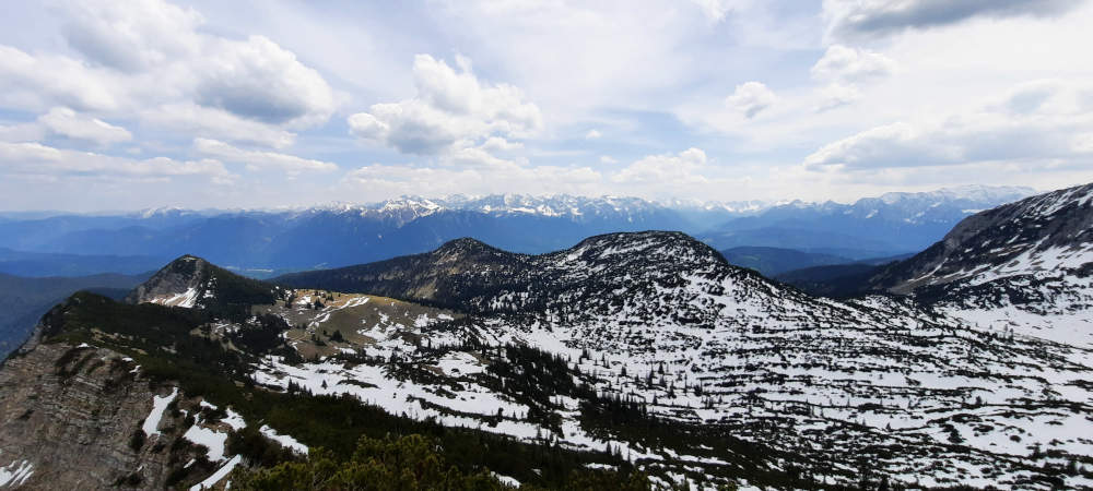 Aussicht am Gipfel von Hohe Kisten