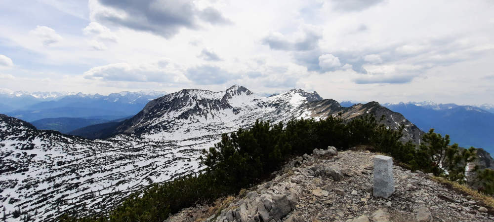 Aussicht am Gipfel von Hohe Kisten