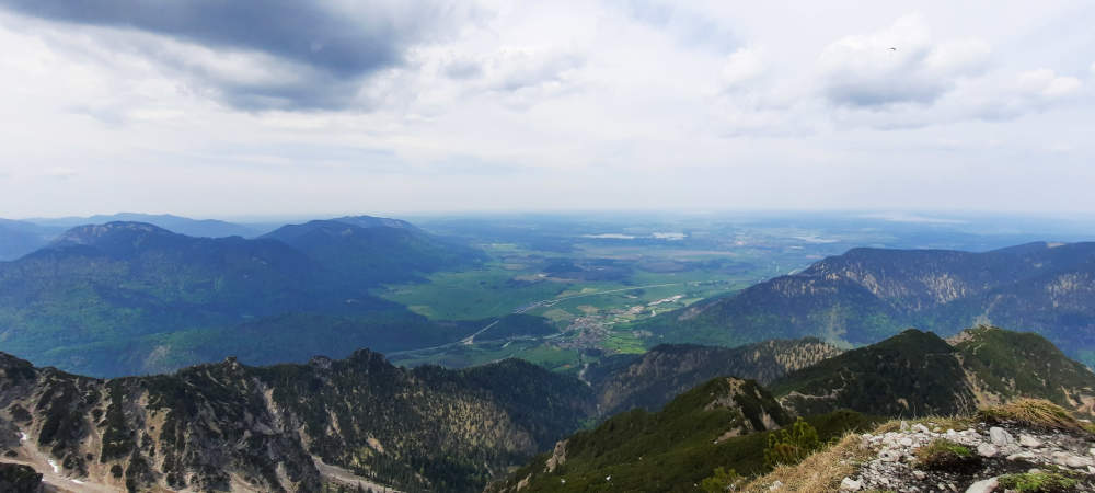 Aussicht am Gipfel von Hohe Kisten