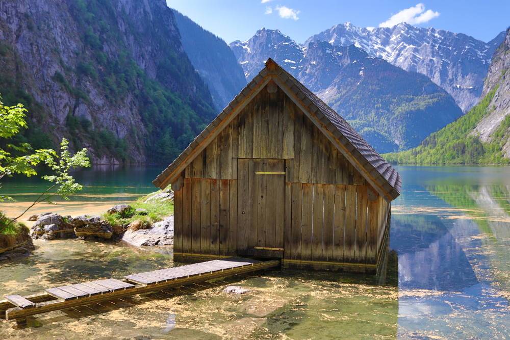 pic Obersee Königssee Winter wanderung konigssee obersee und