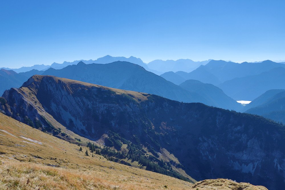 Krähe Ausblick vom Gipfel