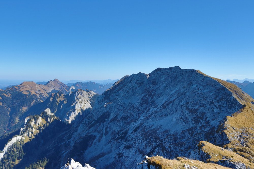 Krähe Ausblick vom Gipfel