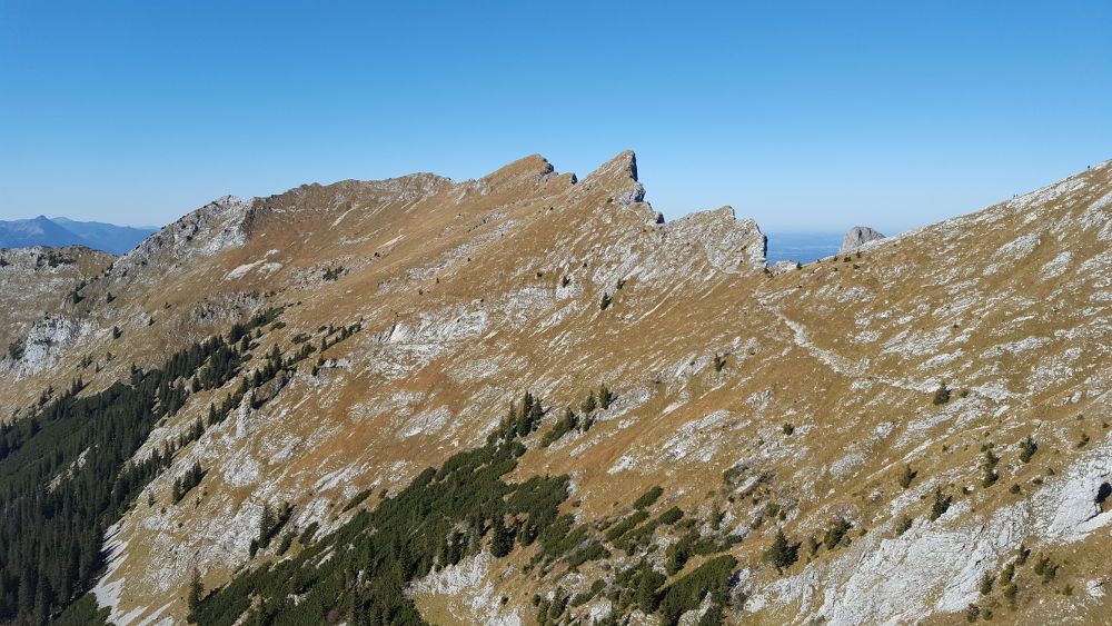 Wanderweg zur Krähe vom Roggentalsattel aus