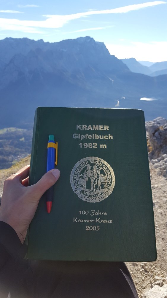 Kramerspitz Gipfelbuch