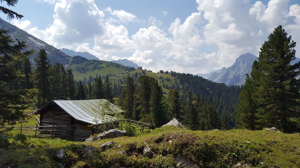 Schachen Königshaus im Hintergrund
