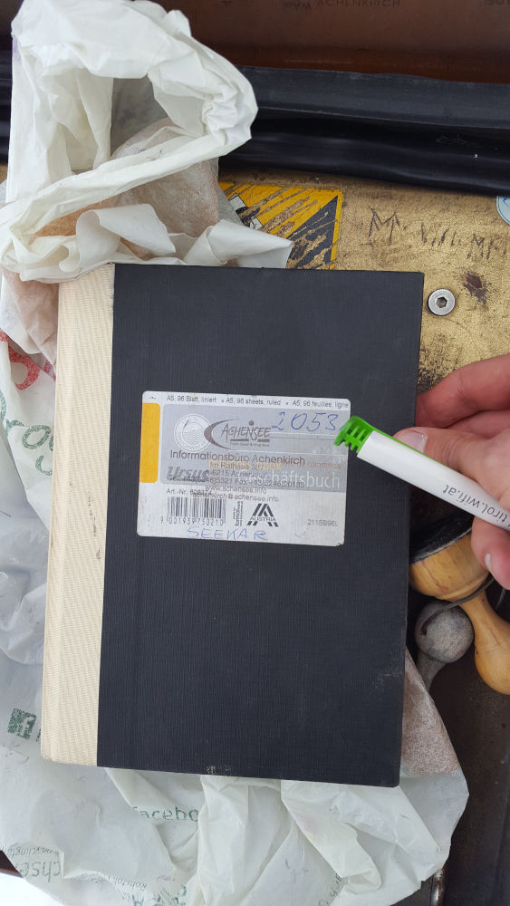 Seekarspitze Gipfelbuch