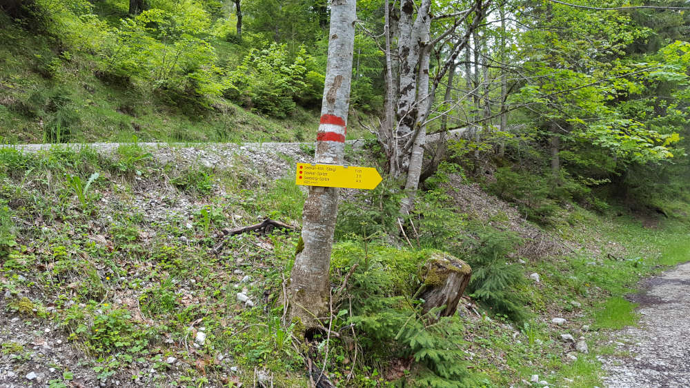Wanderweg Hinweisschilder