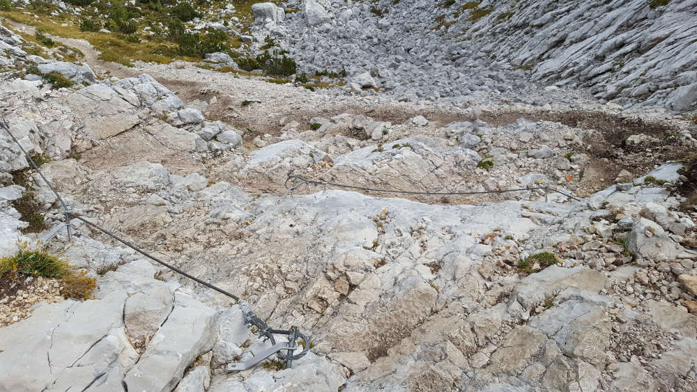 Dolomiten Höhenweg 1 drahtseilgesichert