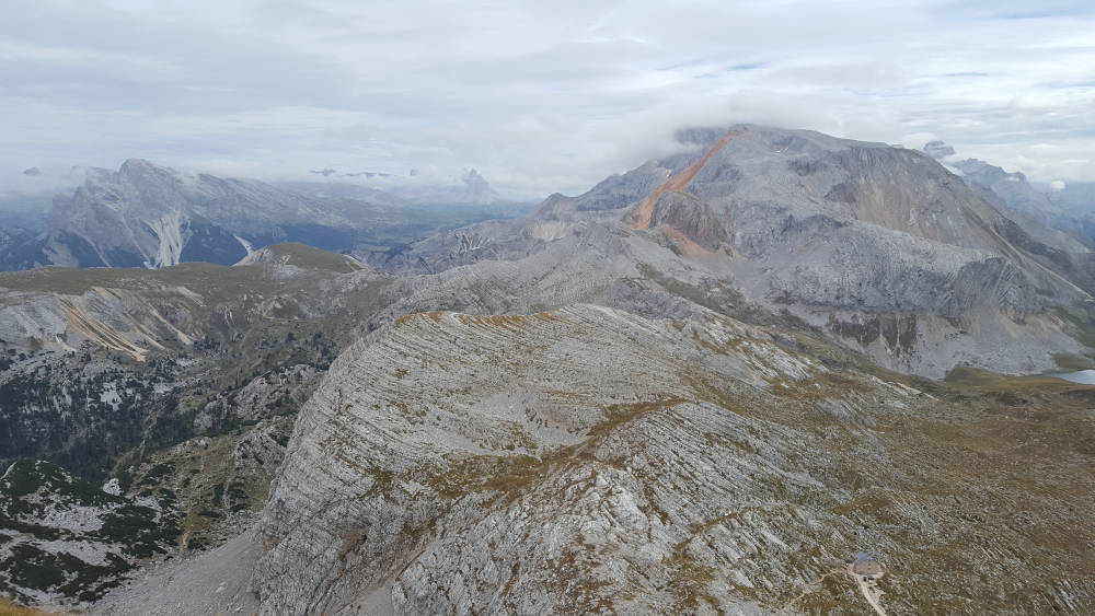 Aussicht vom Gipfel des Seekofels