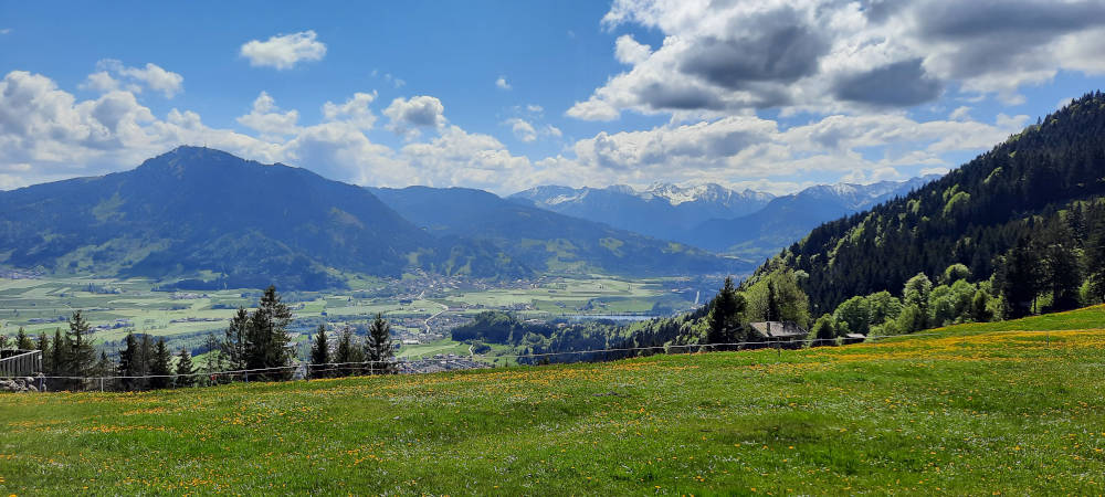 Aussicht au dem Wanderweg zum Mittagberg