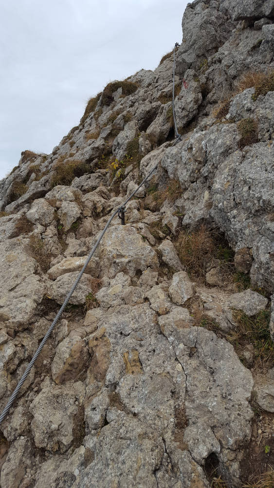 Branderschrofen Wanderweg Drahtseil