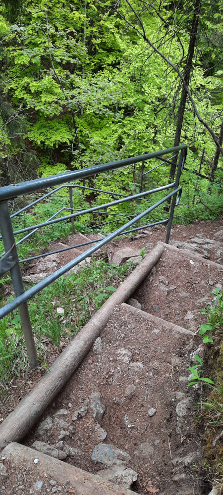Wanderweg in der Schleifmühlenklamm