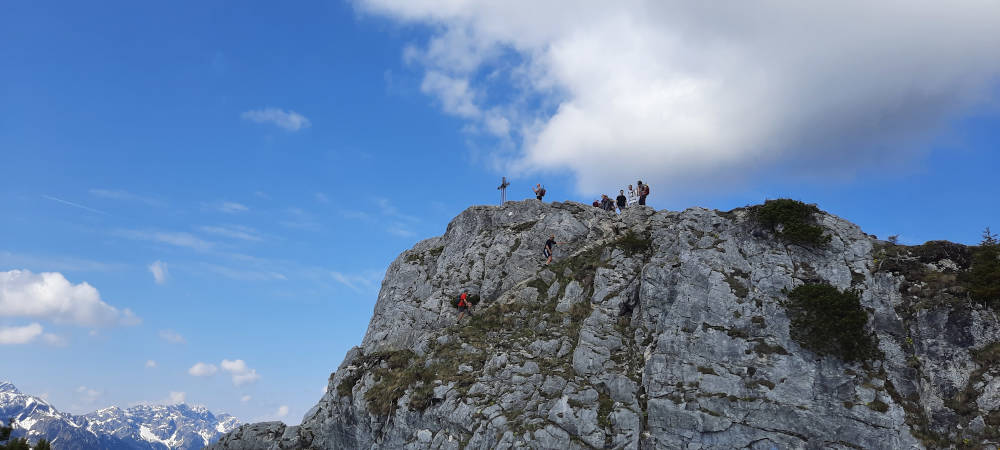 Drahtseilsicherung am Teufelstättkopf