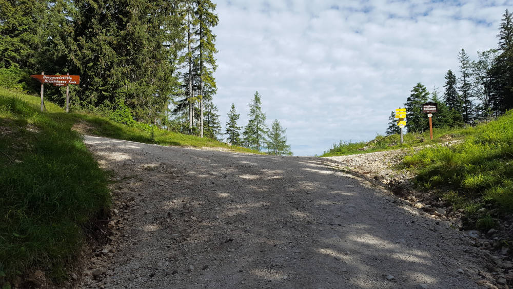 Gabelung Toter Mann und Hirschkaser