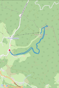 Karte mit Wanderweg zum Toten Mann