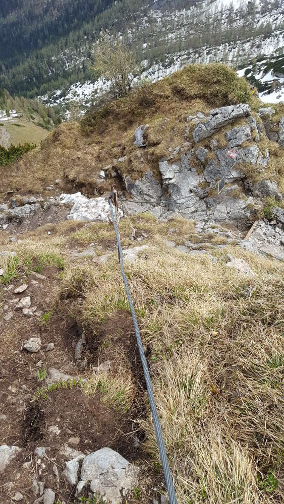 Watzmannhaus Wanderweg Stahlseil