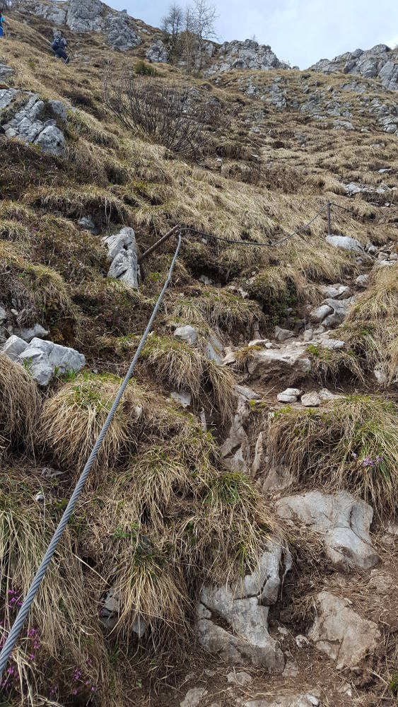 Watzmannhaus Wanderweg Stahlseil