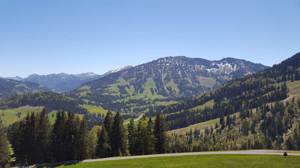 Aussicht bei der Buchel Alpe