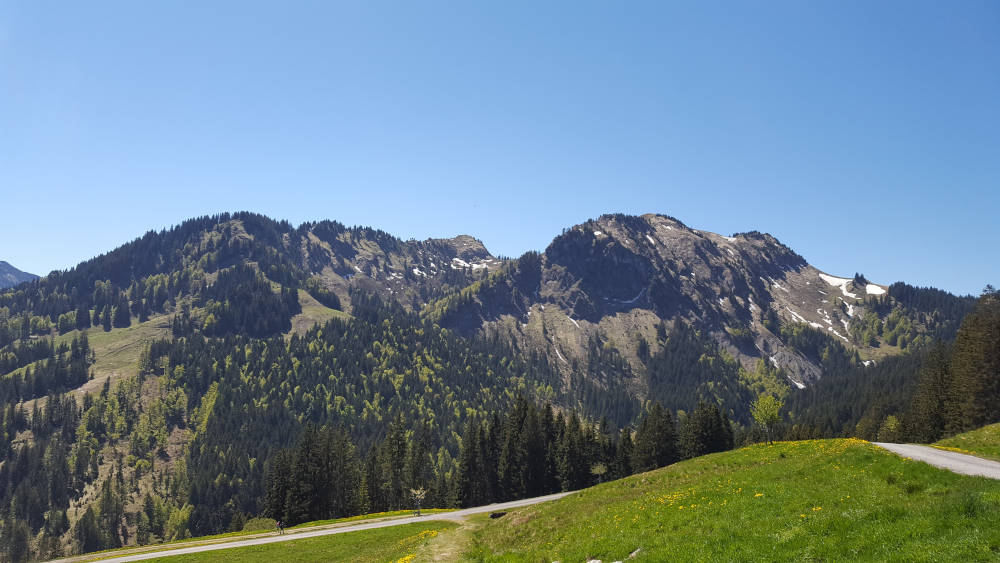 Aussicht bei der Buchel Alpe